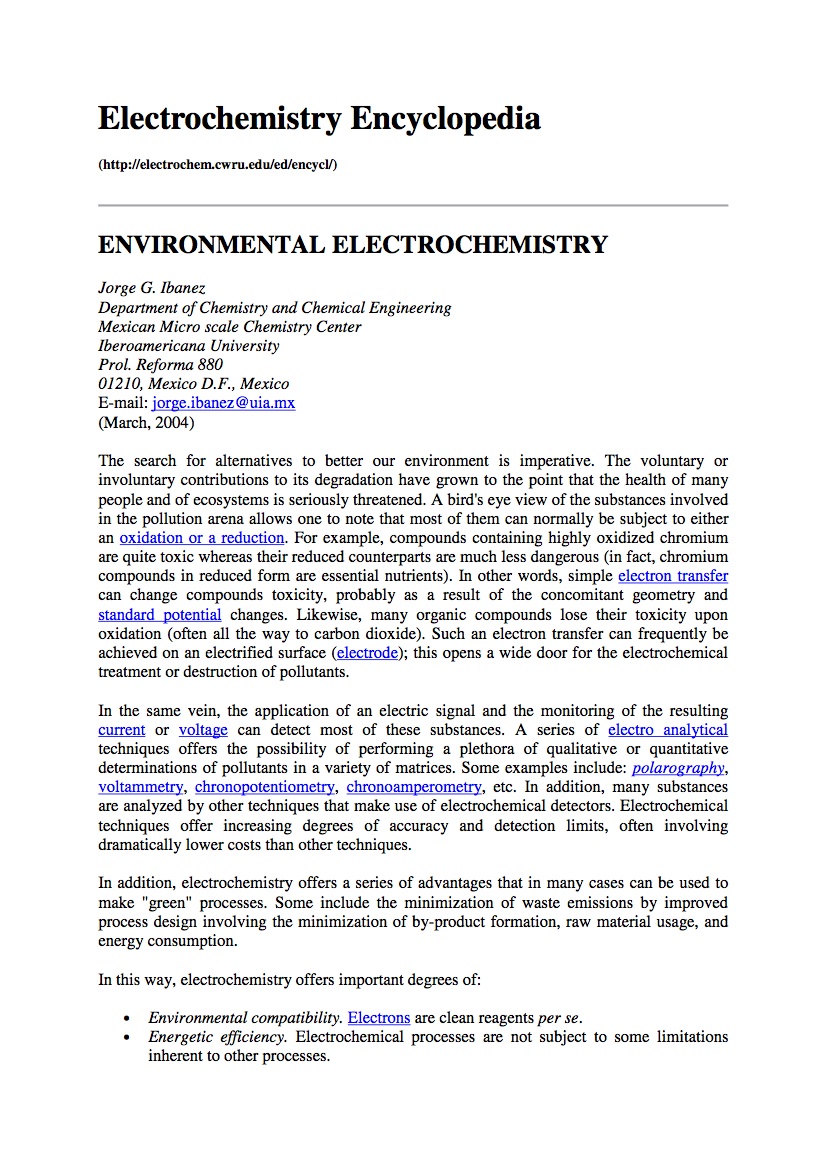 argomenti di elettrochimica